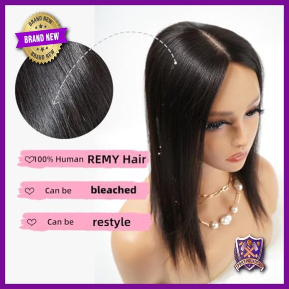 12x13cm Silk Base Human Hair Topper with Clips for Thinning Hair main image 6